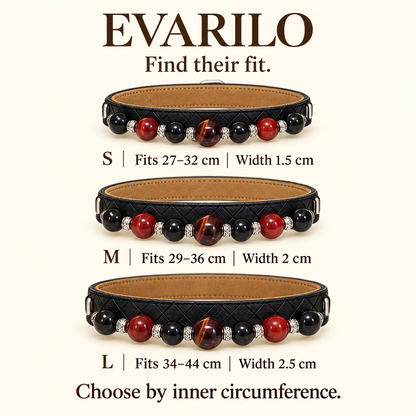 EVARILO Ember Beaded Pet Collar — size guide